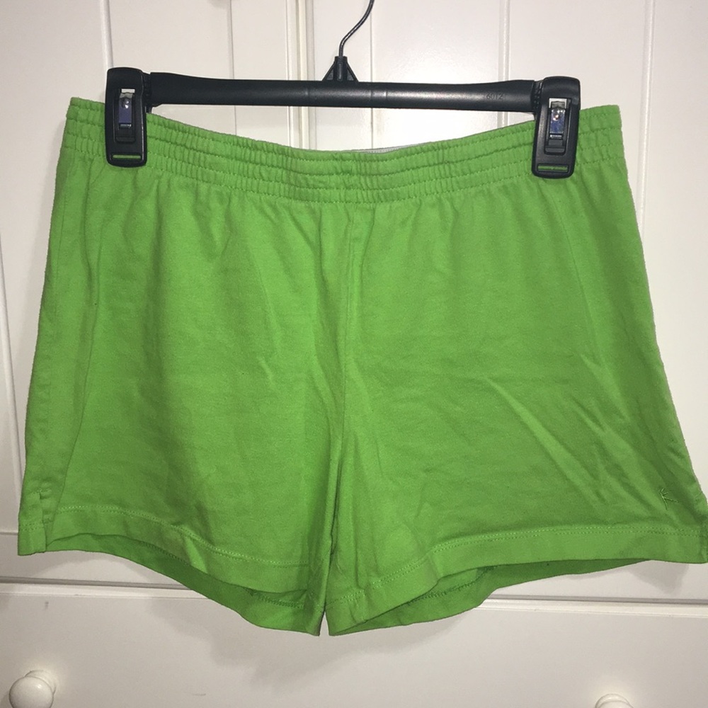 DANSKIN Cheer/Athletic Shorts in Lime Green